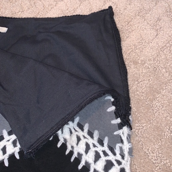 BB DAKOTA SUEDE/ CROCHET A-LINE MINI SKIRT - Picture 4 of 8